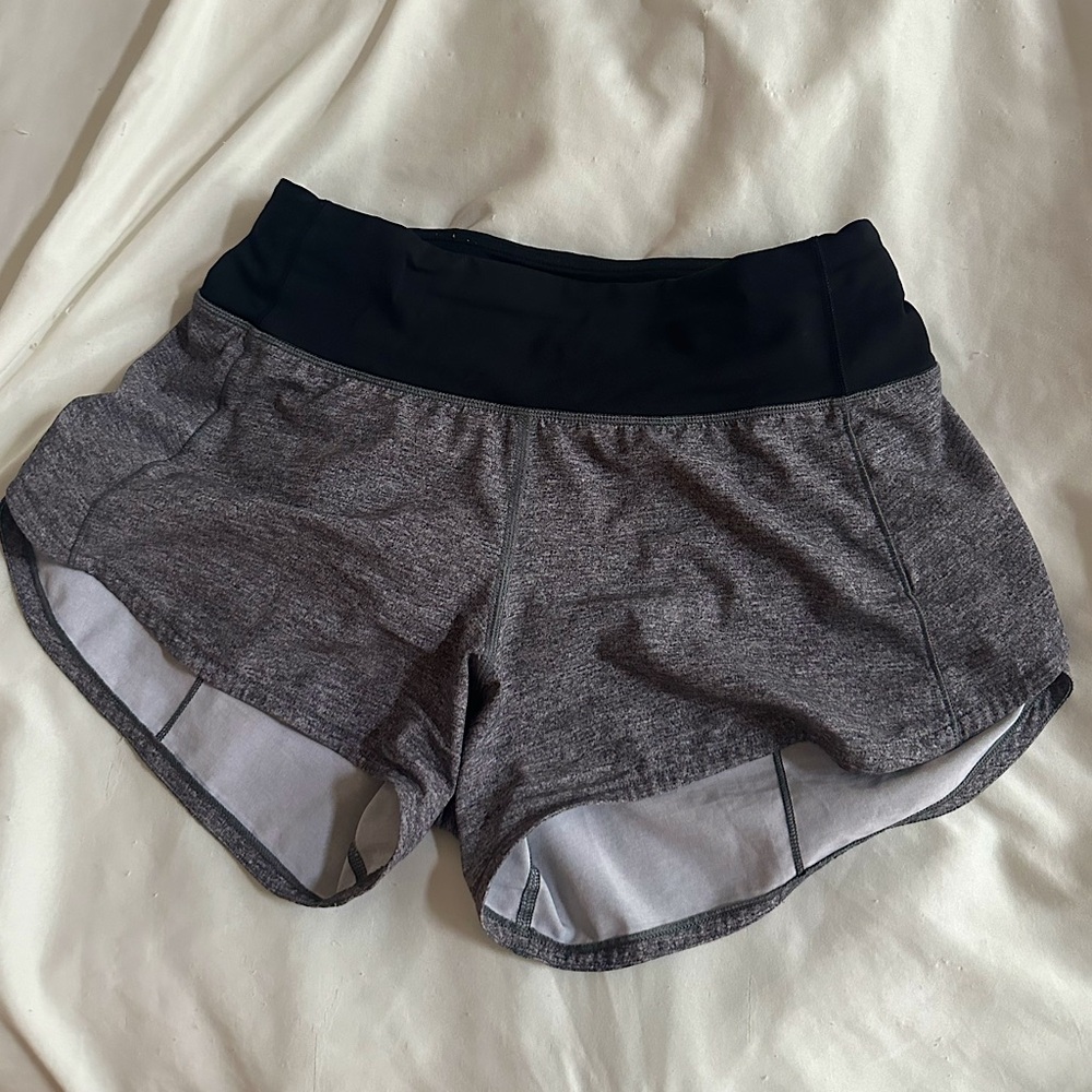 GRAY SPEEDUP SHORTS SIZE 4!!